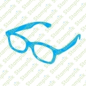 Transparentní razítko brýle