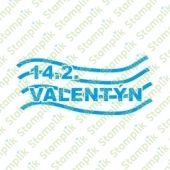 Transparentní razítko Valentýn vlnovky