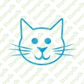 Transparentní razítko usměvavá kočička