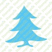 Transparentní razítko vánoční stromeček
