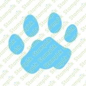 Transparentní razítko kočičí stopa